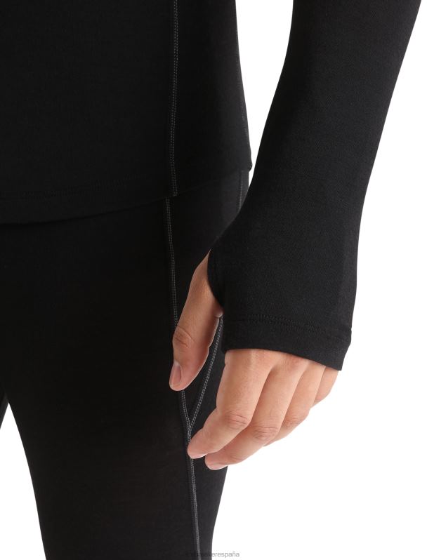 Icebreaker hombres Bodyfitzone camiseta térmica de manga larga Merino 150 Zone 0V2J0173 ropa negro