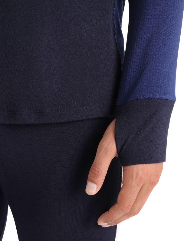 Icebreaker hombres Bodyfitzone camiseta térmica de manga larga Merino 260 Zone 0V2J0436 ropa azul marino medianoche/azul marino real