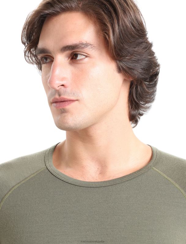 Icebreaker hombres Bodyfitzone camiseta térmica de manga larga Merino 260 Zone 0V2J0437 ropa loden/negro