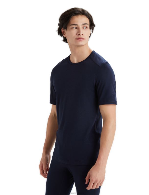 Icebreaker hombres Camiseta térmica de manga corta Merino 200 Oasis 0V2J0155 ropa azul marino de medianoche