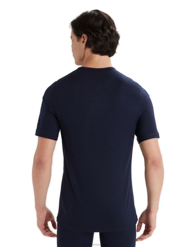 Icebreaker hombres Camiseta térmica de manga corta Merino 200 Oasis 0V2J0155 ropa azul marino de medianoche