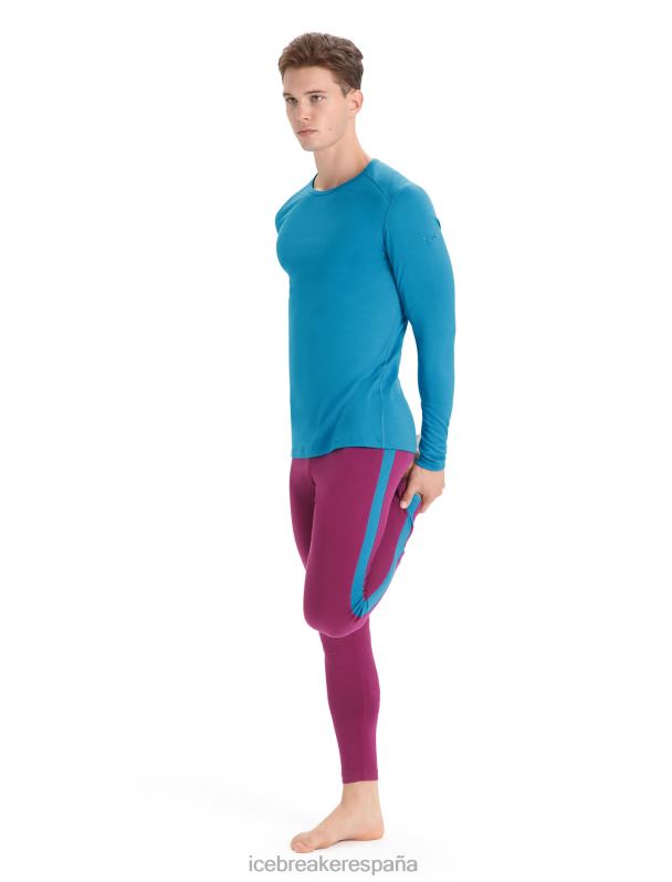 Icebreaker hombres Camiseta térmica de manga larga Merino 200 Oasis 0V2J0137 ropa geo azul