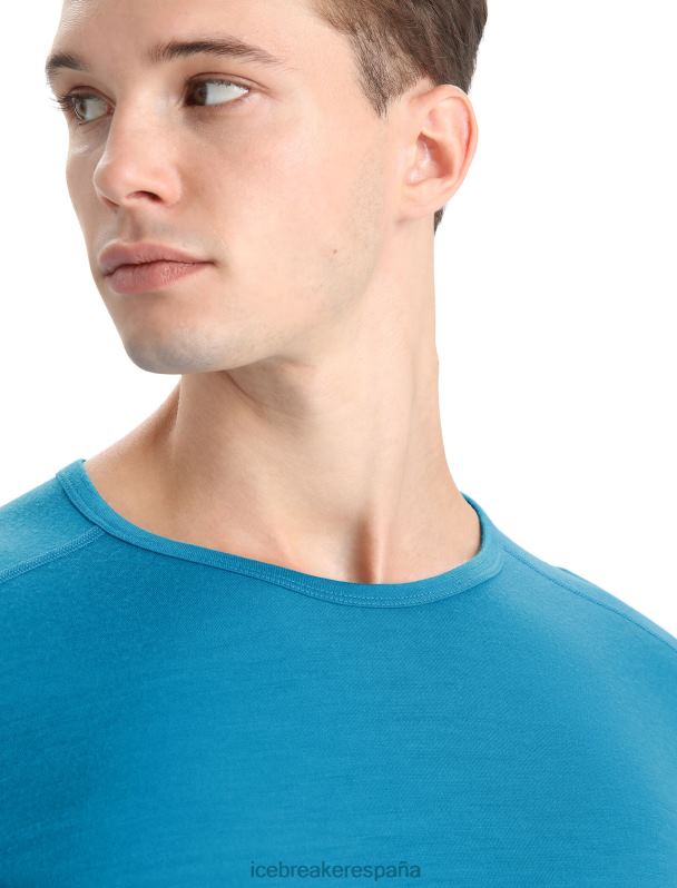 Icebreaker hombres Camiseta térmica de manga larga Merino 200 Oasis 0V2J0137 ropa geo azul