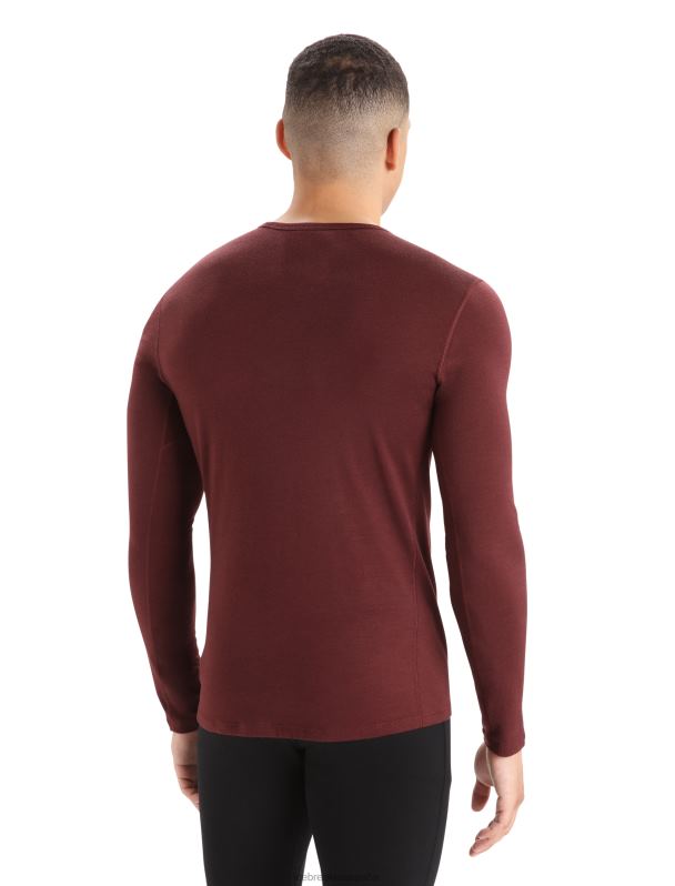 Icebreaker hombres Camiseta térmica de manga larga Merino 200 Oasis 0V2J0444 ropa Café exprés