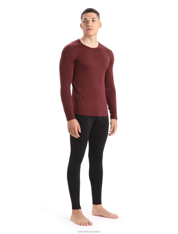 Icebreaker hombres Camiseta térmica de manga larga Merino 200 Oasis 0V2J0444 ropa Café exprés
