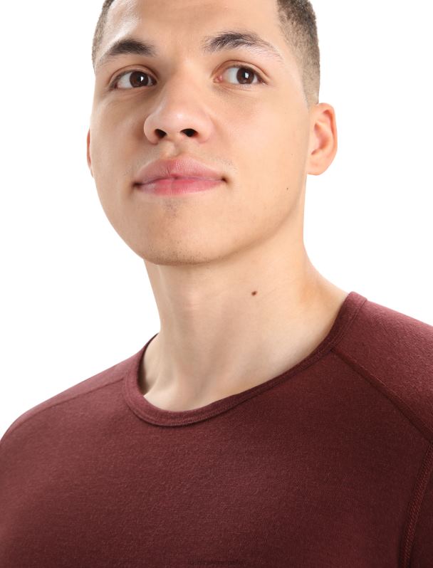 Icebreaker hombres Camiseta térmica de manga larga Merino 200 Oasis 0V2J0444 ropa Café exprés