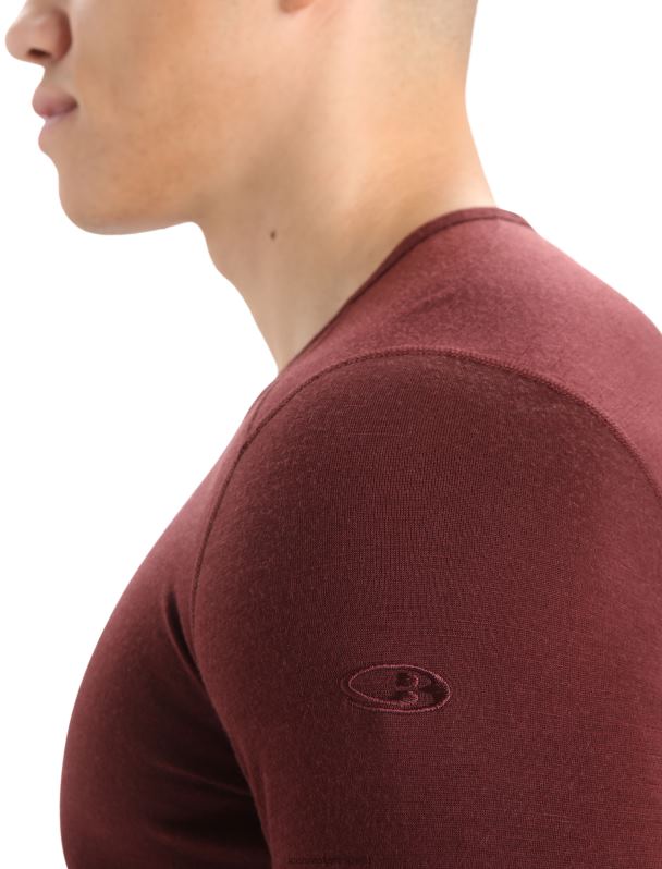 Icebreaker hombres Camiseta térmica de manga larga Merino 200 Oasis 0V2J0444 ropa Café exprés