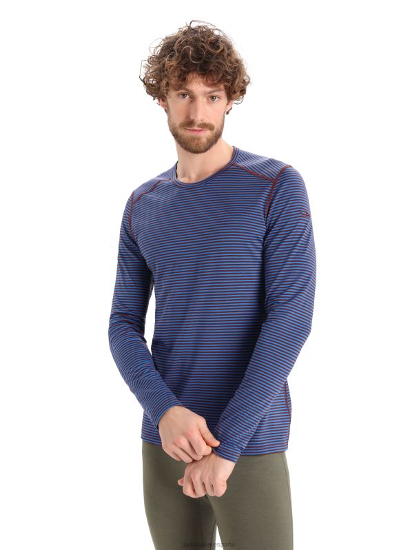Icebreaker hombres Camiseta térmica de manga larga Merino 200 Oasis 0V2J0445 ropa lazurita/espresso
