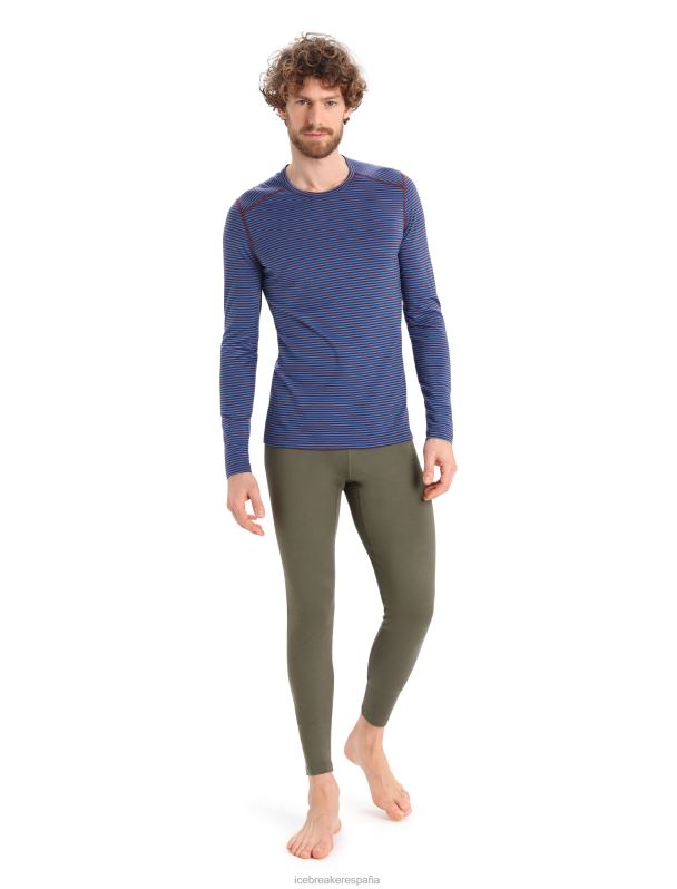 Icebreaker hombres Camiseta térmica de manga larga Merino 200 Oasis 0V2J0445 ropa lazurita/espresso
