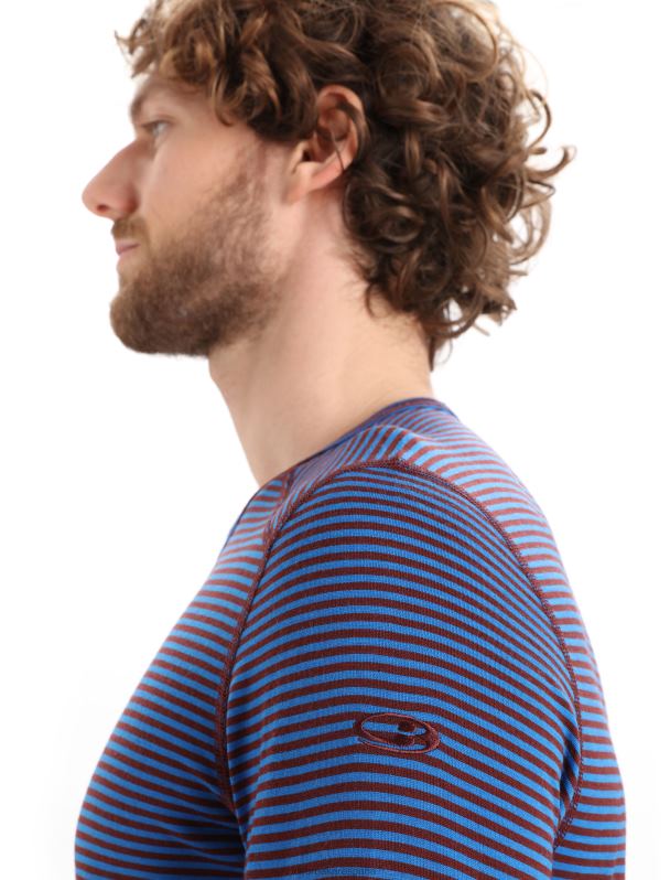 Icebreaker hombres Camiseta térmica de manga larga Merino 200 Oasis 0V2J0445 ropa lazurita/espresso