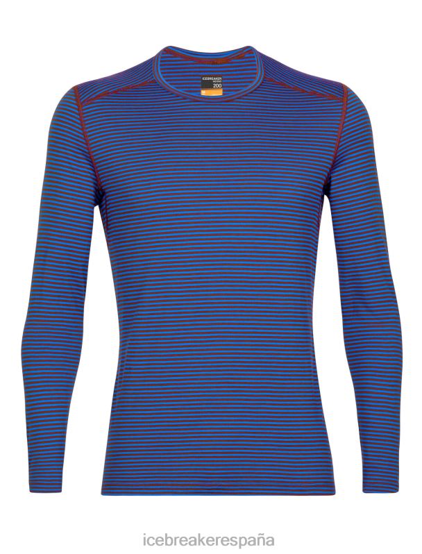 Icebreaker hombres Camiseta térmica de manga larga Merino 200 Oasis 0V2J0445 ropa lazurita/espresso