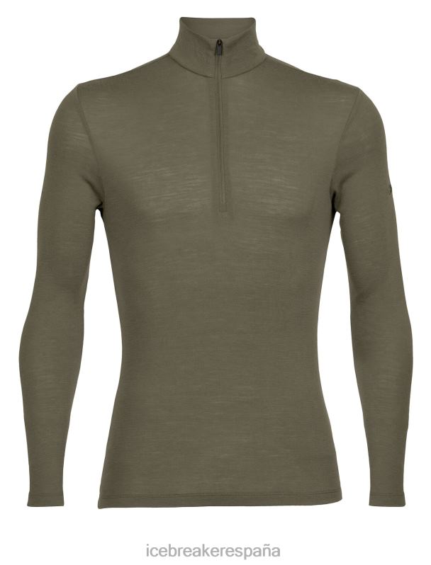 Icebreaker hombres Merino 175 camiseta térmica de manga larga y media cremallera para uso diario 0V2J0144 ropa cargarse