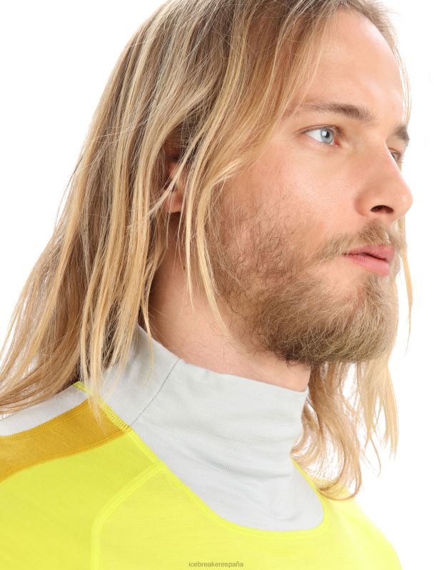 Icebreaker hombres top térmico merino 200 sonebula manga larga cuello alto 0V2J0416 ropa éter/brillo