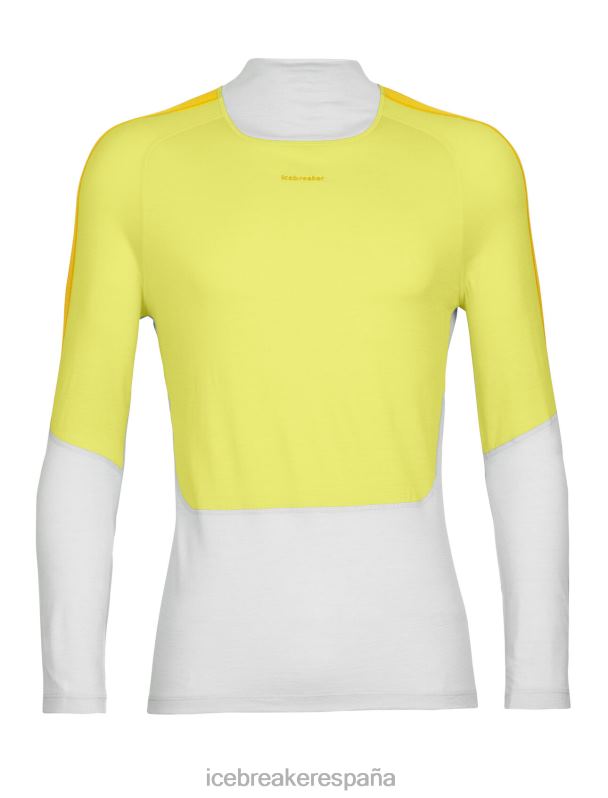 Icebreaker hombres top térmico merino 200 sonebula manga larga cuello alto 0V2J0416 ropa éter/brillo