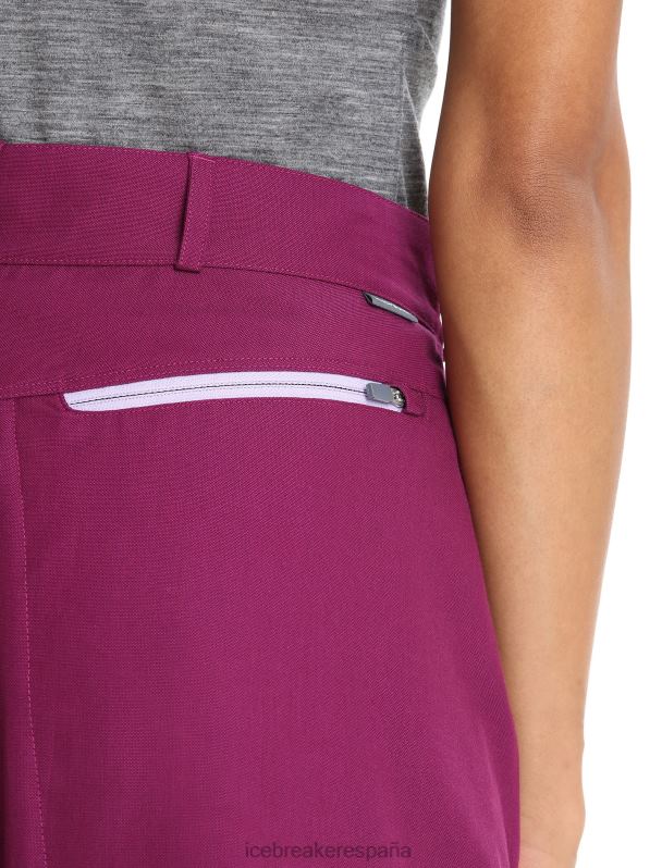 Icebreaker mujer pantalones cortos de lana merino 0V2J0746 ropa ir baya