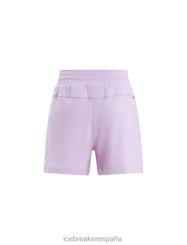 Icebreaker mujer pantalones cortos de merino aplastados 0V2J0741 ropa mirada morada