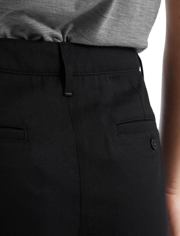 Icebreaker mujer pantalones cortos de merino berlín 0V2J0923 ropa negro