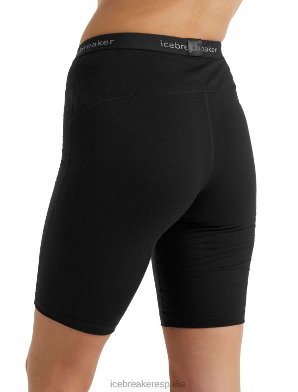 Icebreaker mujer pantalones cortos térmicos merino 200 oasis 0V2J0570 ropa negro