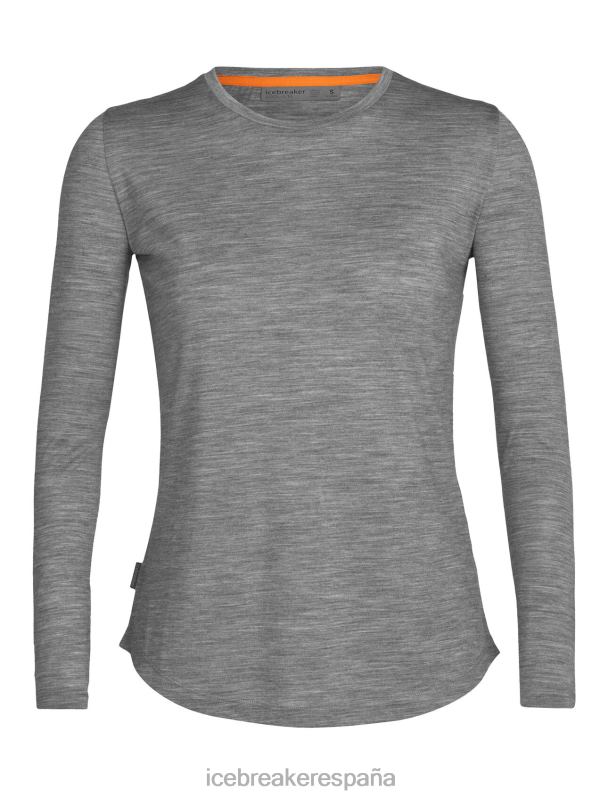 Icebreaker mujer camiseta manga larga merino esfera ii 0V2J0688 ropa brezo del metro