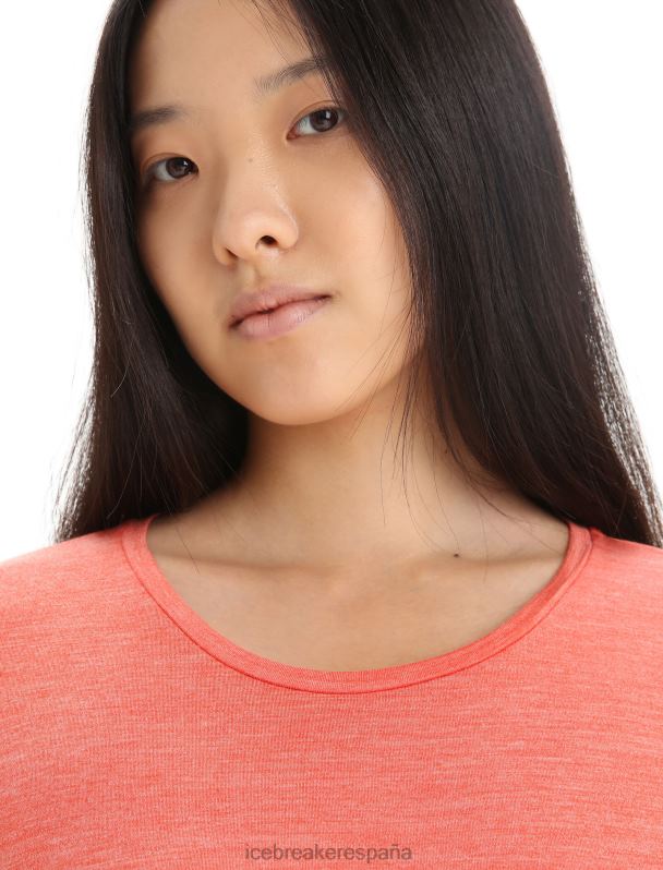 Icebreaker mujer camiseta manga larga merino esfera ii 0V2J0689 ropa brezo tierra vibrante