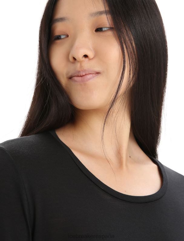 Icebreaker mujer camiseta manga larga merino esfera ii 0V2J0690 ropa negro
