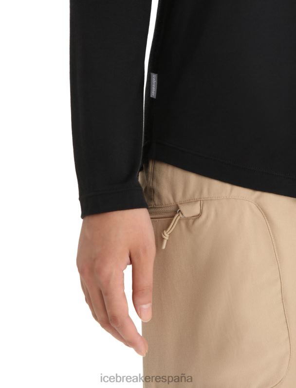 Icebreaker mujer camiseta manga larga merino esfera ii 0V2J0690 ropa negro