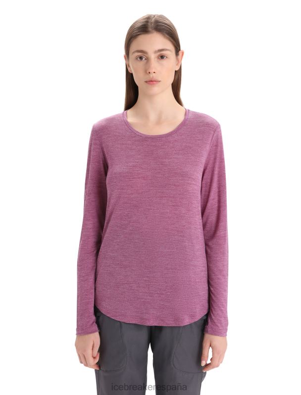 Icebreaker mujer camiseta manga larga merino esfera ii 0V2J0691 ropa ir brezo de baya