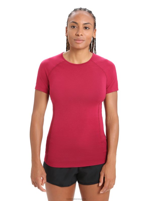 Icebreaker mujer Bodyfitzone camiseta térmica de manga corta Merino 150 Zone 0V2J0891 ropa cereza