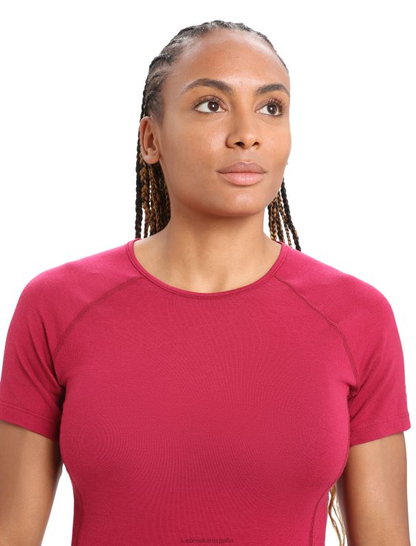 Icebreaker mujer Bodyfitzone camiseta térmica de manga corta Merino 150 Zone 0V2J0891 ropa cereza