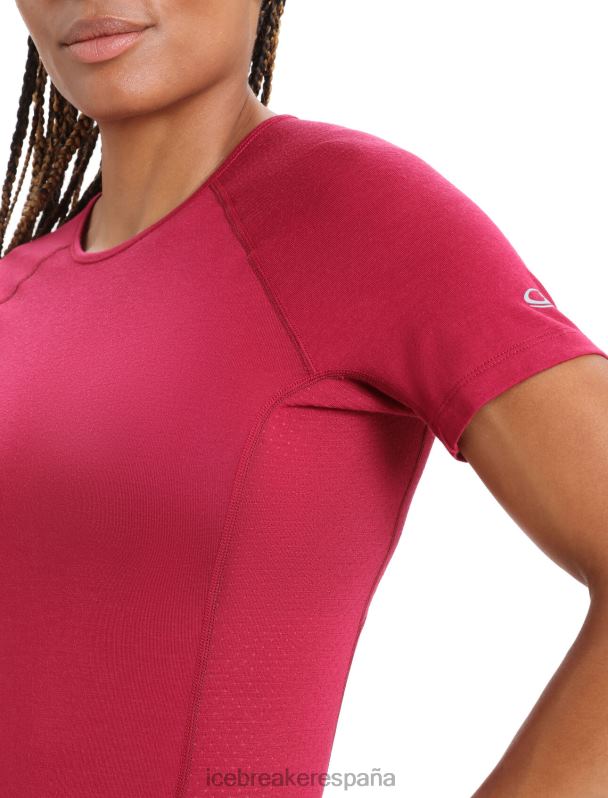 Icebreaker mujer Bodyfitzone camiseta térmica de manga corta Merino 150 Zone 0V2J0891 ropa cereza