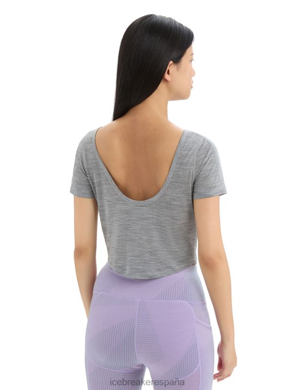 Icebreaker mujer Camiseta de manga corta con escote redondo en merino Zoneknit 0V2J0669 ropa brezo del metro