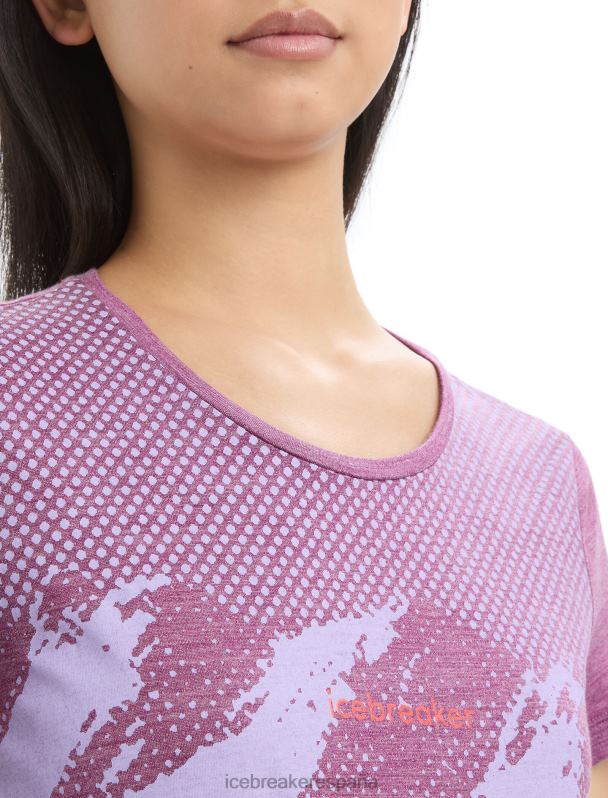 Icebreaker mujer Camiseta manga corta Merino Sphere II Trail. 0V2J0660 ropa ir brezo de baya