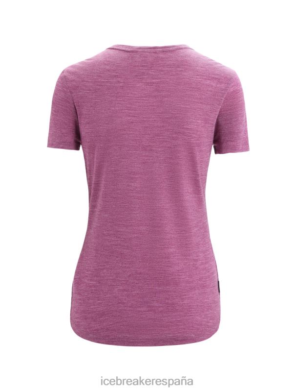 Icebreaker mujer Camiseta manga corta Merino Sphere II Trail. 0V2J0660 ropa ir brezo de baya