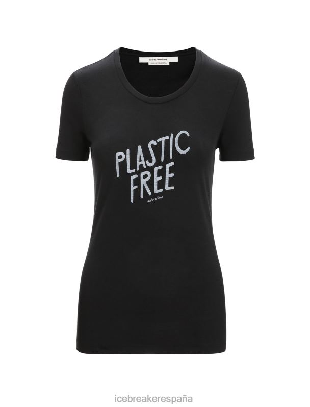 Icebreaker mujer Camiseta merino tech lite ii manga corta natural 0V2J0664 ropa negro