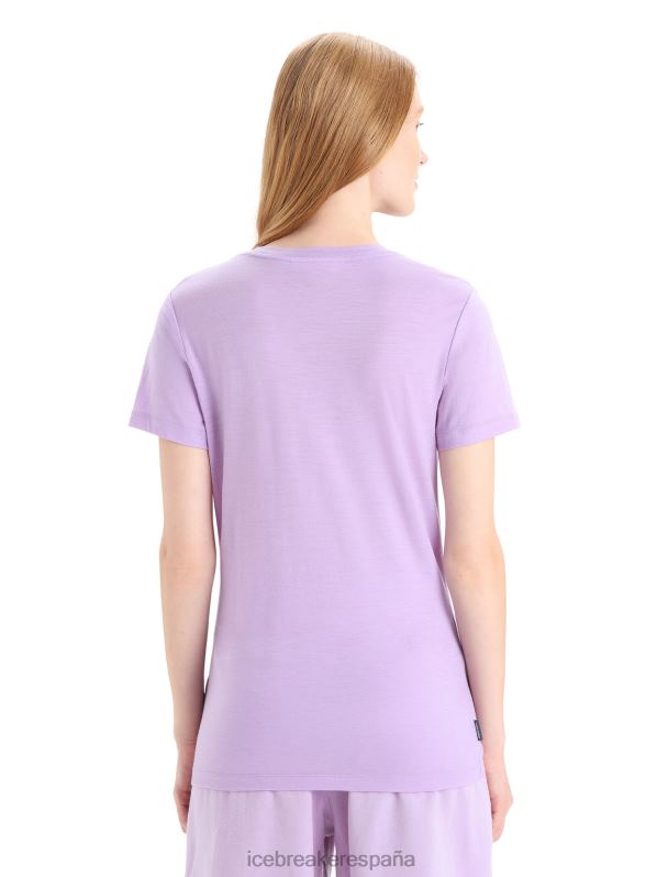 Icebreaker mujer Camiseta merino tech lite ii manga corta natural 0V2J0665 ropa mirada morada