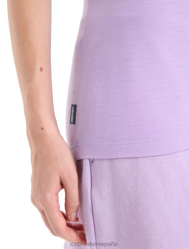 Icebreaker mujer Camiseta merino tech lite ii manga corta natural 0V2J0665 ropa mirada morada