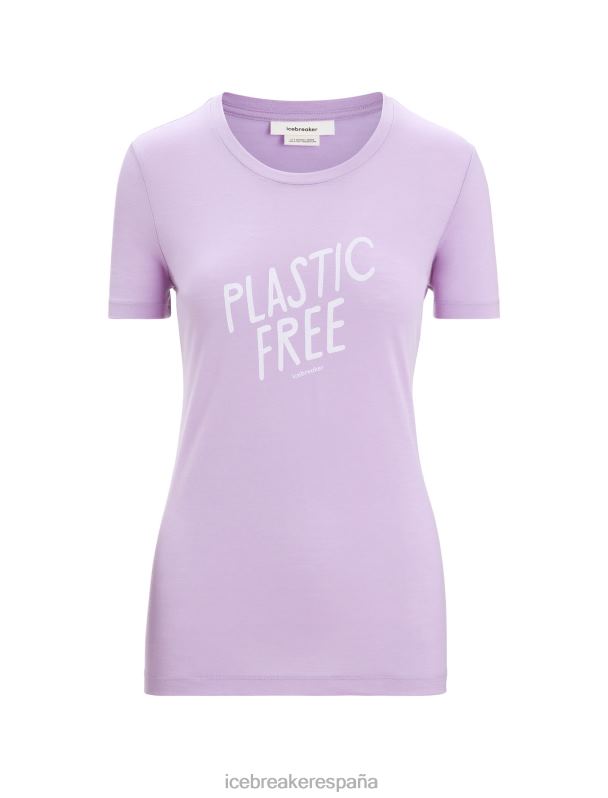 Icebreaker mujer Camiseta merino tech lite ii manga corta natural 0V2J0665 ropa mirada morada