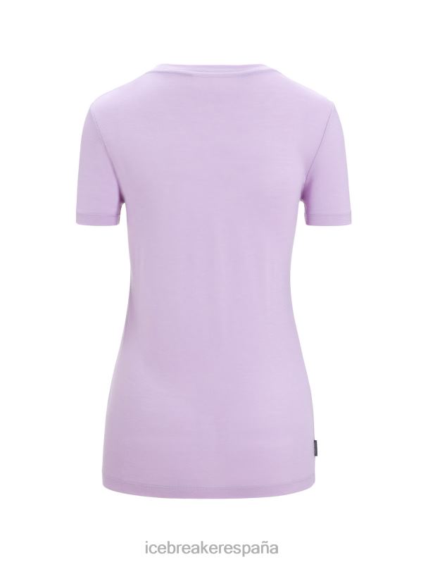 Icebreaker mujer Camiseta merino tech lite ii manga corta natural 0V2J0665 ropa mirada morada