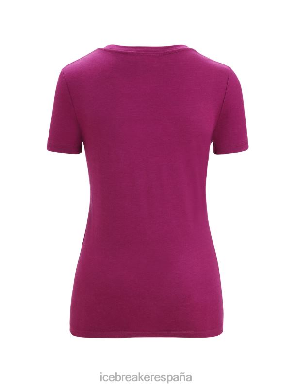 Icebreaker mujer Merino tech lite ii camiseta de manga corta con escote redondo celebración de la naturaleza 0V2J0631 ropa ir baya