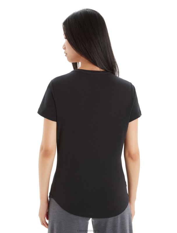 Icebreaker mujer camiseta Merino Sphere II de manga corta 0V2J0611 ropa negro