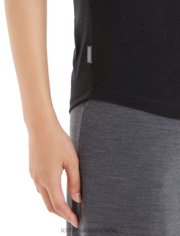 Icebreaker mujer camiseta Merino Sphere II de manga corta 0V2J0611 ropa negro