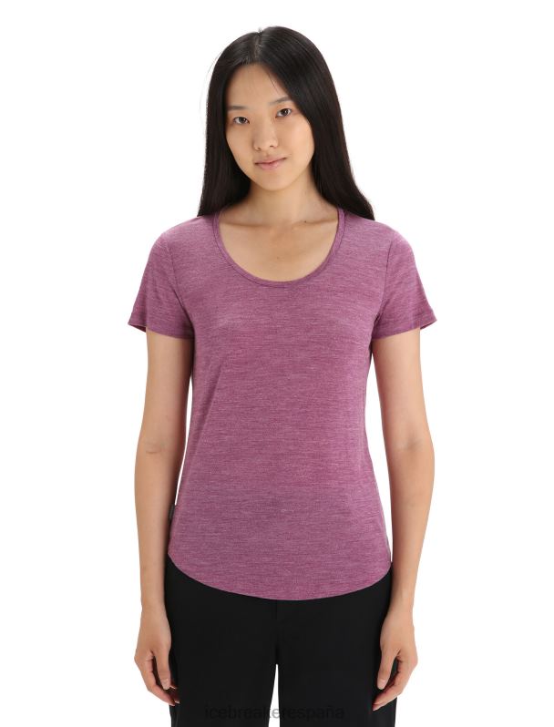 Icebreaker mujer camiseta Merino Sphere II de manga corta 0V2J0613 ropa ir brezo de baya
