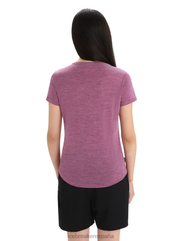 Icebreaker mujer camiseta Merino Sphere II de manga corta 0V2J0613 ropa ir brezo de baya