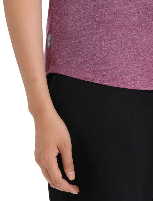 Icebreaker mujer camiseta Merino Sphere II de manga corta 0V2J0613 ropa ir brezo de baya
