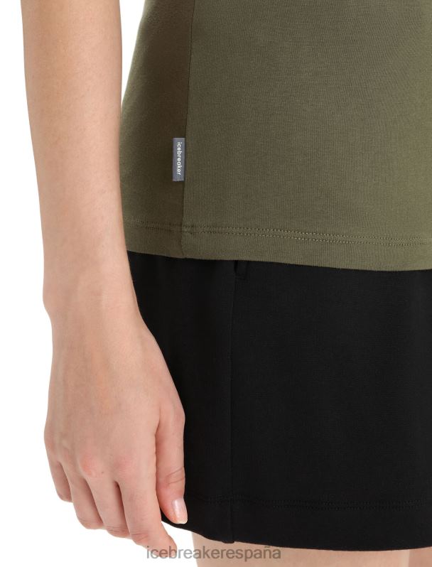 Icebreaker mujer camiseta de manga corta de algodón tencel 0V2J0642 ropa cargarse