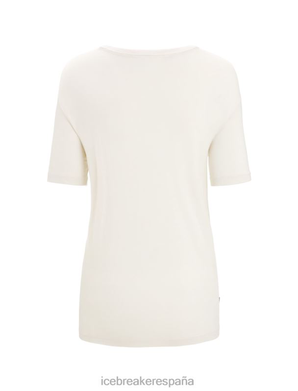 Icebreaker mujer camiseta de manga corta de merino granary 0V2J0625 ropa tiza