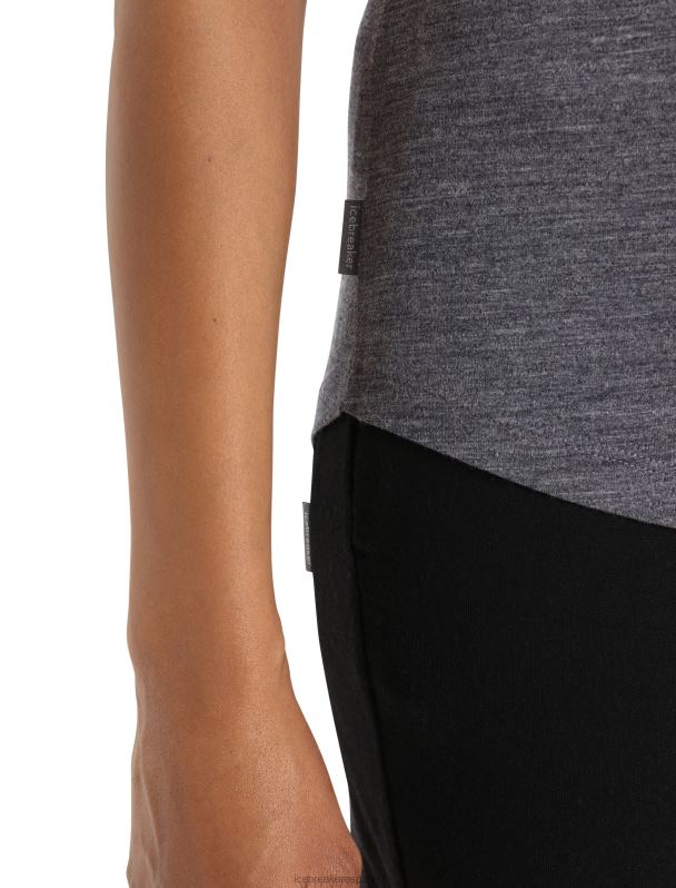 Icebreaker mujer camiseta manga corta merino esfera ii 0V2J0607 ropa brezo de medianoche