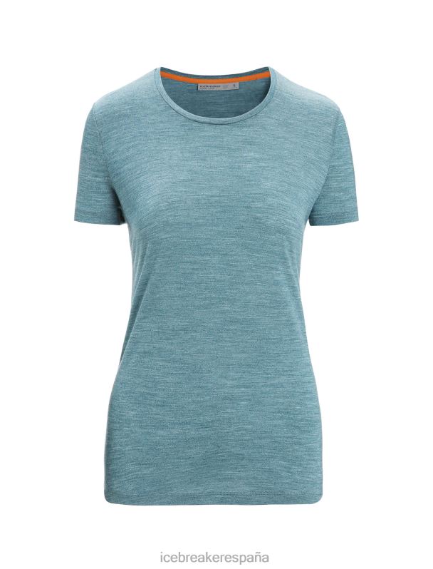 Icebreaker mujer camiseta manga corta merino esfera ii 0V2J0609 ropa brezo gloria verde