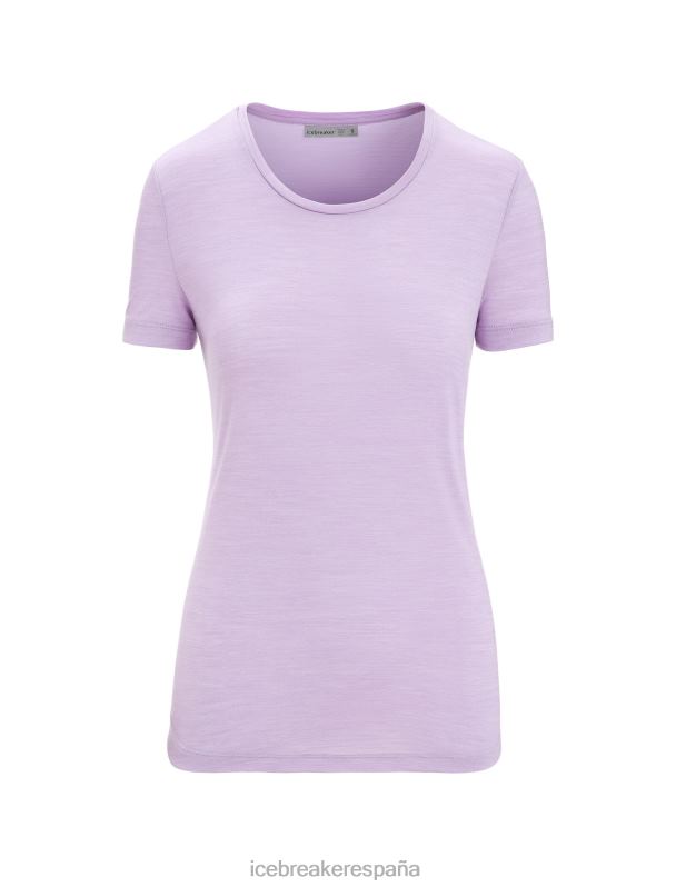 Icebreaker mujer camiseta manga corta merino esfera ii 0V2J0610 ropa mirada morada