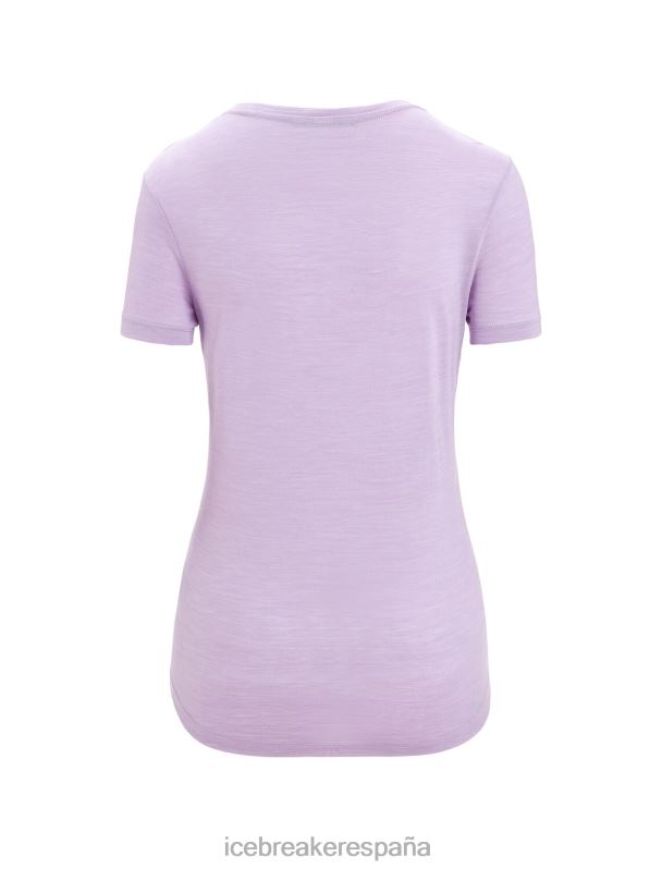 Icebreaker mujer camiseta manga corta merino esfera ii 0V2J0610 ropa mirada morada